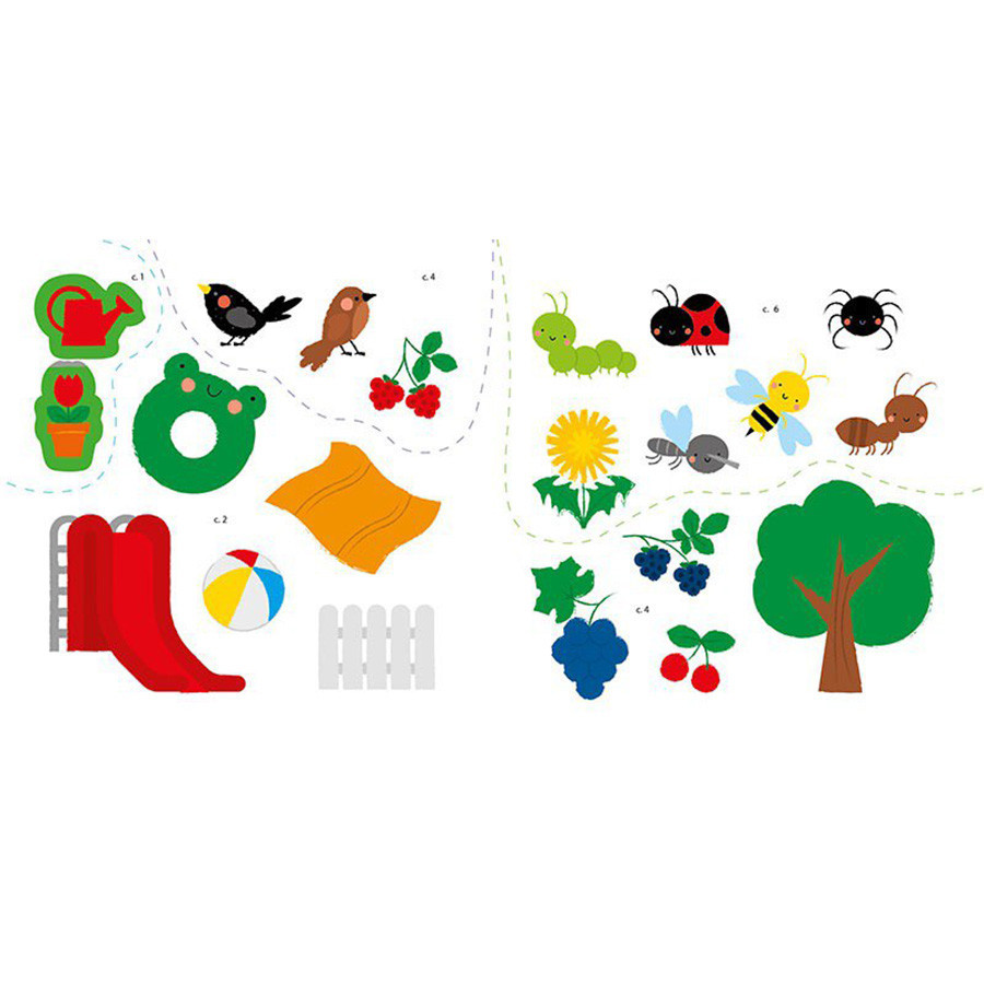 Развивающая книжка Мои первые слова На даче 1829005 с наклейками Винница - изображение 4