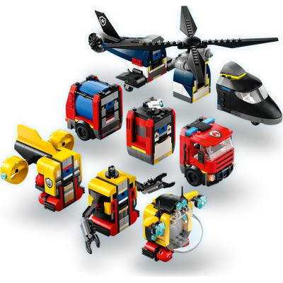 Конструктор LEGO City Ремікс вертольотів, пожежних машин і підводних човнів (60462) Вінниця - фото 8