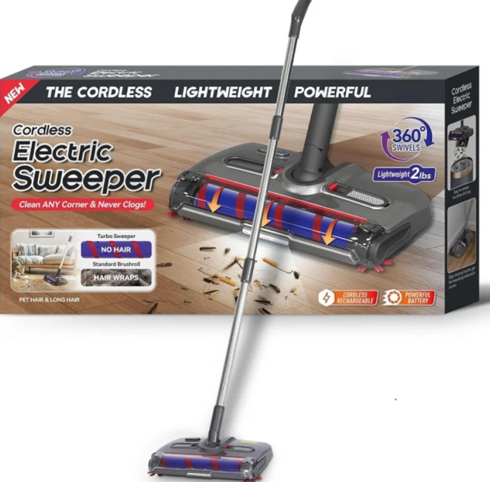 Електровеник Cordless Hand Sweeper 360: бездротовий, 2500мАч, 65хв роботи, LED-підсвічування Одеса - фото 1