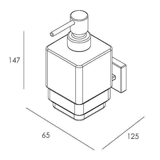 Дозатор для рідкого мила IMPRESE BILOVEC хром Київ