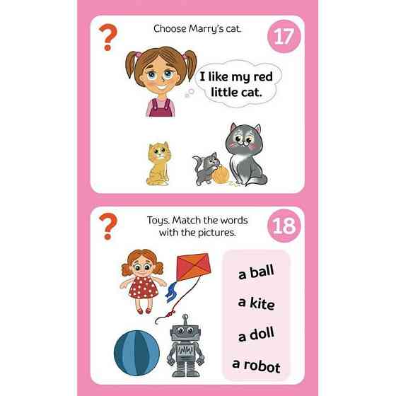 Розвиваючий блокнот English 6+ 156554 у картинках грайки Вінниця