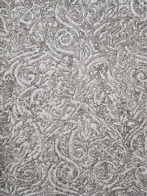 Шпалери вінілові на флізеліні гарячого тиснення DU&KA 1.06х10 вензель основа під штукатурку сірі коричневі Київ - фото 2