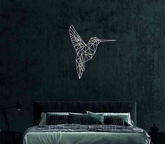 Настенный декор Панно «Колибри» Декор на стену 50*42 см, Белый Киев