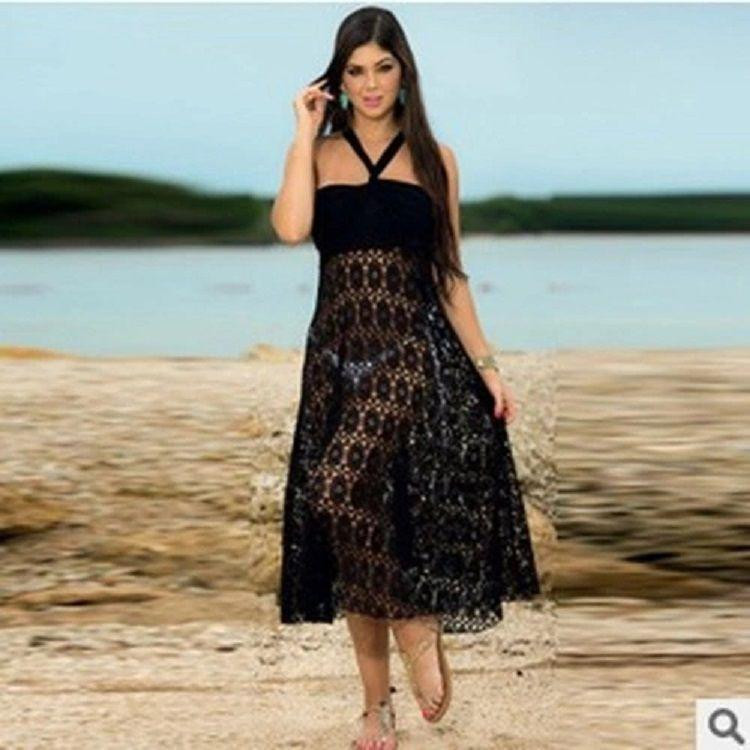 Пляжная юбка в пол кружевная универсальный черный Киев - изображение 4