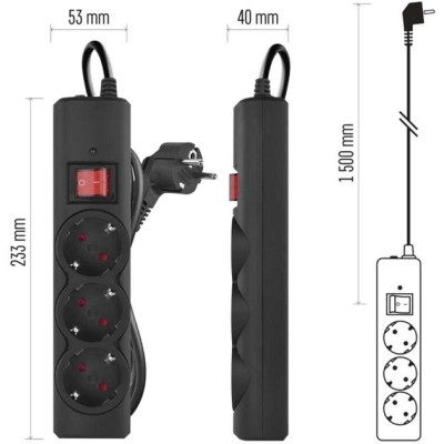 Мережевий подовжувач EMOS P54214 Вінниця - фото 7