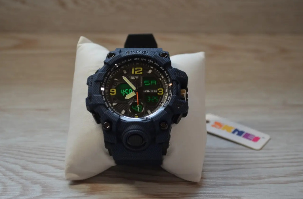 Чоловічий годинник Skmei Hamlet 1155 Синій джинс Вінниця - фото 6