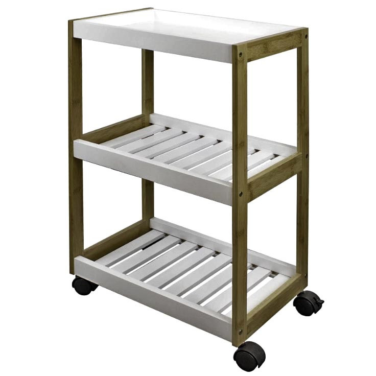 Етажерка для ванної на коліщатах "Зарінде" палісандр-зефір Миколаїв - фото 1