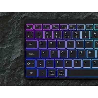 Клавиатура Canyon HKB-W11 Slim Dual Mode Wireless/Bluetooth RGB UA Black (CNS-HBTK11B) Винница