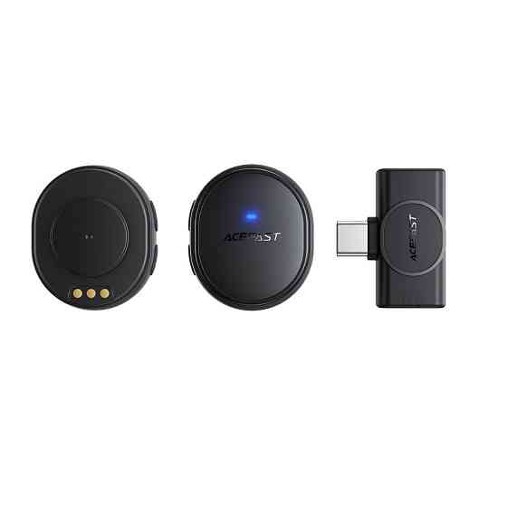 Беспроводная микрофонная система ACEFAST R3 dual-mic (Type-C) Black Одесса