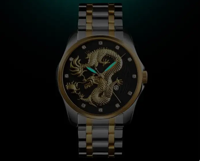 Мужские наручные часы Skmei 9193 Дракон (Серебристый с черным) Винница - изображение 3