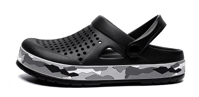 Крокси чорні сабо чоловічі crocs чоловічі літні гумові ляпанці із закритим носком 41 розмір - 26 см Одеса - фото 3