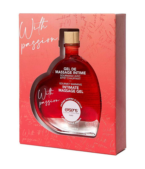 Розпродаж!!! Масажний гель EXSENS With Passion Candy Apple 50 мл (термін 04.2027) Sex Aura Київ - фото 1
