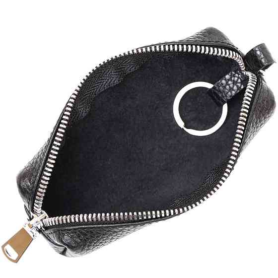 Кожаная ключница унисекс Shvigel 16536 Черный Киев