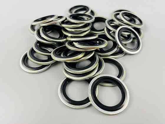 Шайба з гумовим кільцем NBR всередині 24 мм, для гідравліки, олії, води, повітря. Мукачево