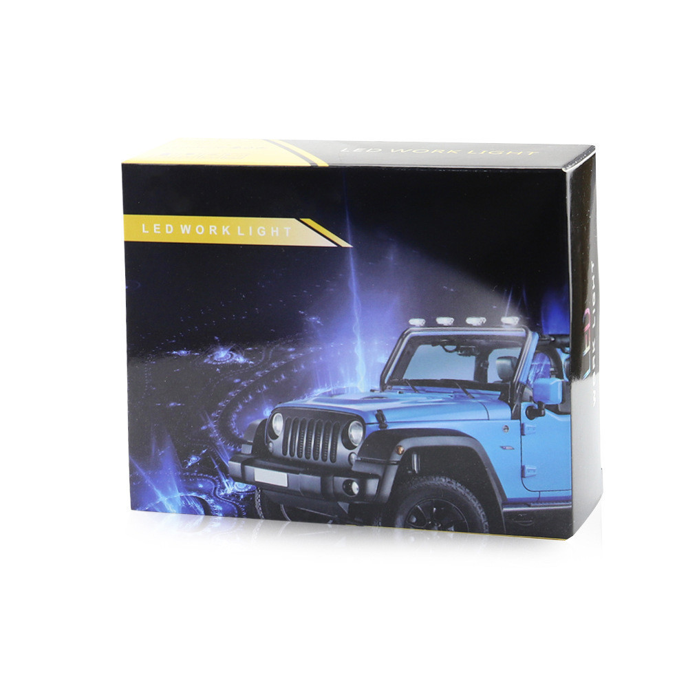 Фара LED квадратна 48W 6000K (16 диодв) (8.5 см х 8.5 см х 1,5 см) Mini Мукачево - фото 9