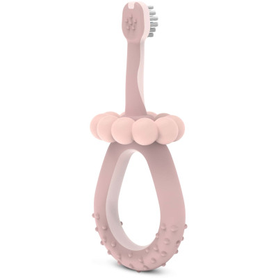 Дитяча зубна щітка Suavinex STAGE 1 з масажером від 0 до 2 років, рожева (403013) Вінниця - фото 2