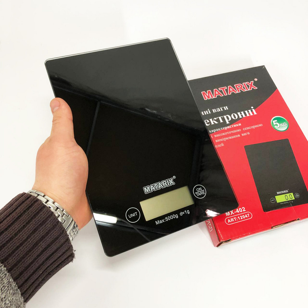 Кухонні ваги з функцією скидання тари Matarix MX-402 5 кг, Електронні ваги для приготування їжі HJ-67 Львів - фото 9