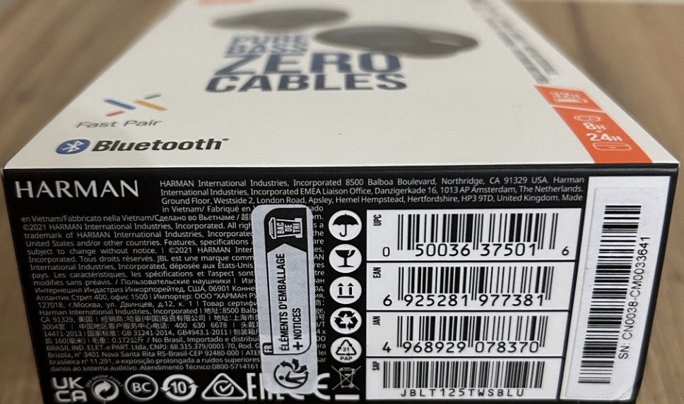 Bluetooth-гарнитура JBL Tune 125TWS Blue (JBLT125TWSBLU) Харьков - изображение 6