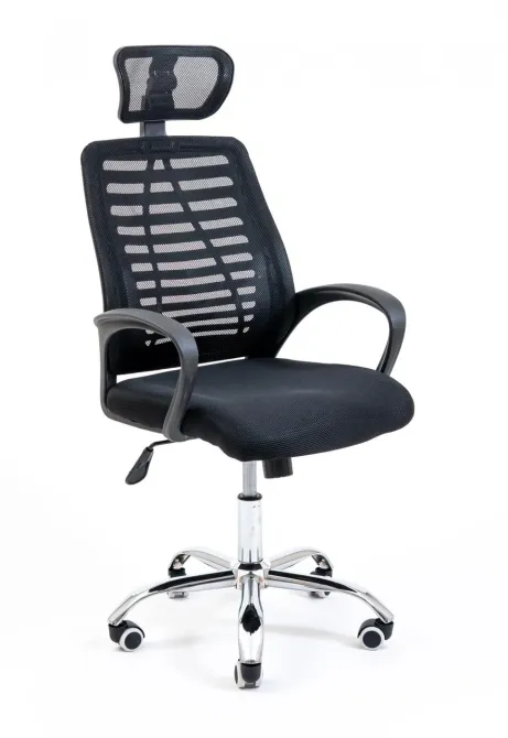 Офісне Крісло Керівника Richman Blast Сітка Чорний Київ - фото 1