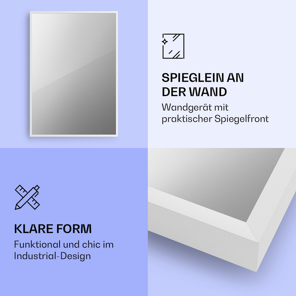 La Palma 750 умный обогреватель 2-в-1 инфракрасный конвектор 85x60см 750Вт переднее зеркало 750Вт (60 x 85 см) Ровно - изображение 3