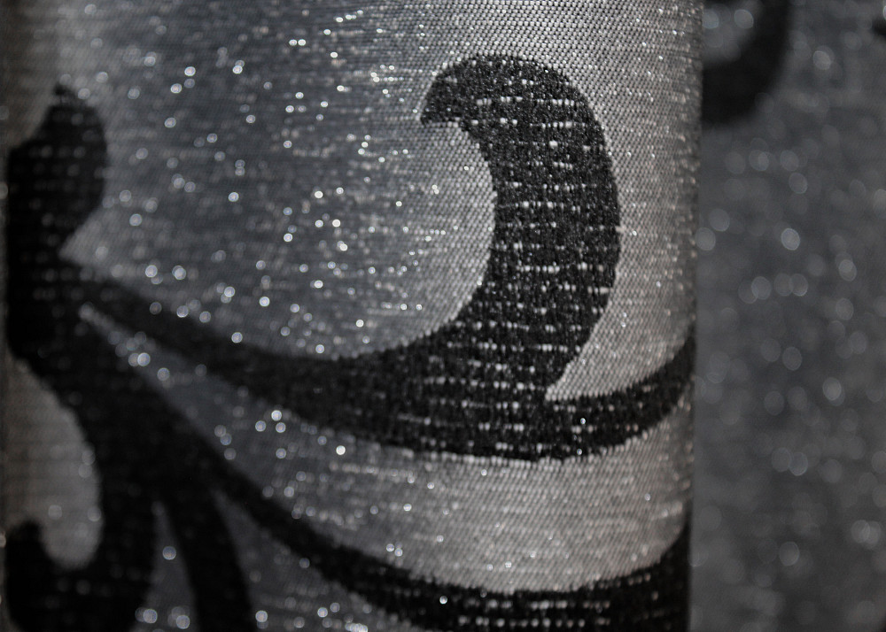 Комплект готовых штор VR-Textil Жаккард Allure № 1619ш Серый с черным 130х170 см 2 шт (35-0269) Киев - изображение 7