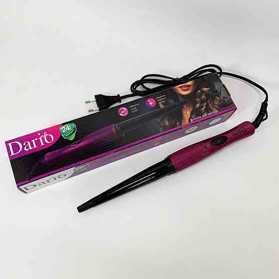 Плойка для локонів і утяжки волосся Dario DHC650C, Конусна плойка для завивки та укладання NB-15 Івано-Франківськ