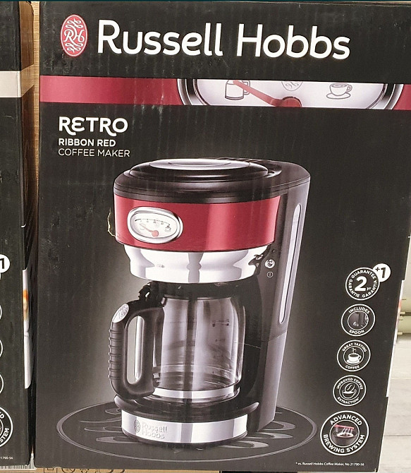 Кофеварка: RUSSELL HOBBS Retro Ribbon Red. Харьков - изображение 2