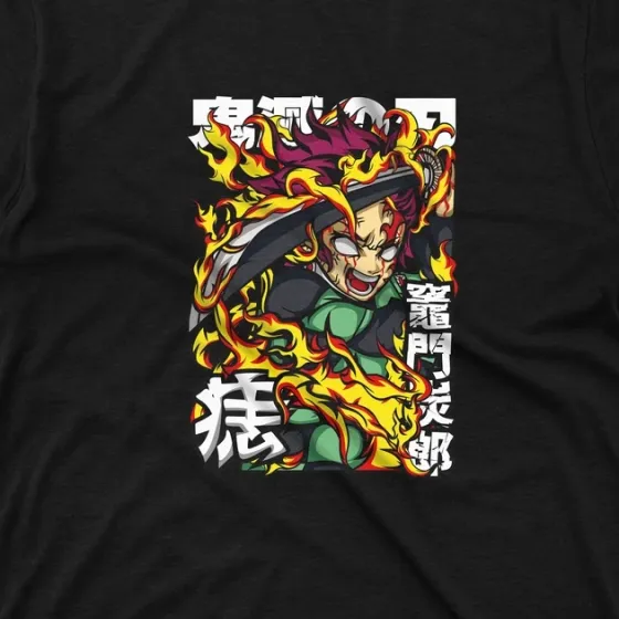 Футболка мужская с принтом Клинок, рассекающий демонов Танджиро Камадо 10 Размер 48 Anime0457 Днепр