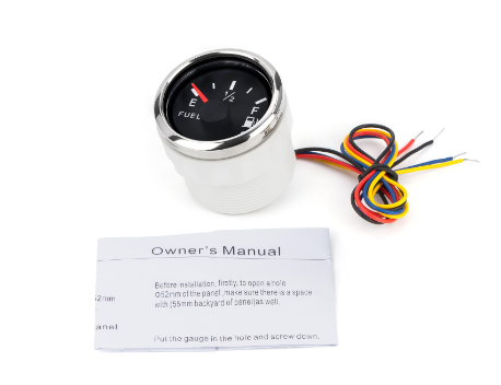 Датчик Топлива I Gauge 52Mm С Функцией Предупреждения (Черный) Led Дисплей 240-33/ 0-190 Ohm Дніпро