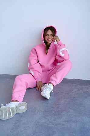 Женский стильный повседневный костюм Chicago с двойным капюшоном Барби, 48/50 Одесса