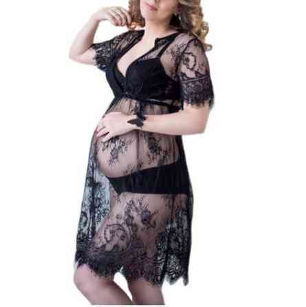 Парео туніка мереживна для пляжу чорний Київ