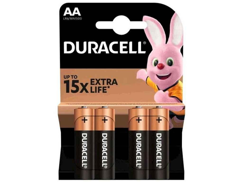 Батарейка лужна LR6/AA 4шт (блістер) Extra Life ТМ DURACELL Київ - фото 1