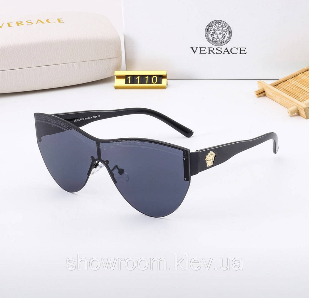 Жіночі брендові сонцезахисні окуляри (2288) black Київ - фото 2