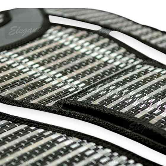 Накидка сиденье массажный бамбук, кожзам 47х127см серая на Мукачево