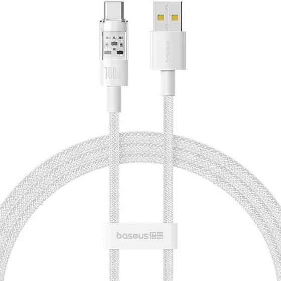 Кабель Baseus Gem Fast-Charging Data Cable USB to USB-C 100W 1m Moon White P10373002211-00 Одесса