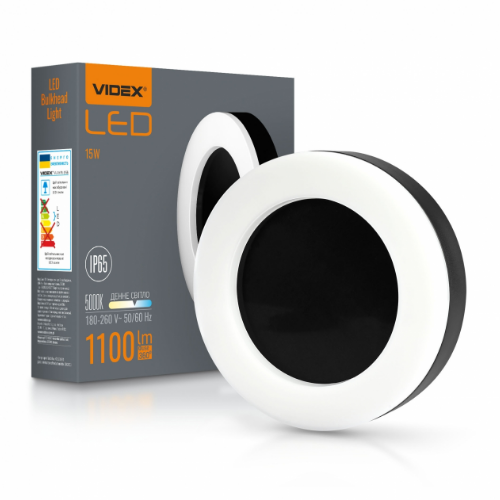 LED Світильник 15W 5000К 220V круглий чорний ART VL-BHFR-155B Videx Житомир