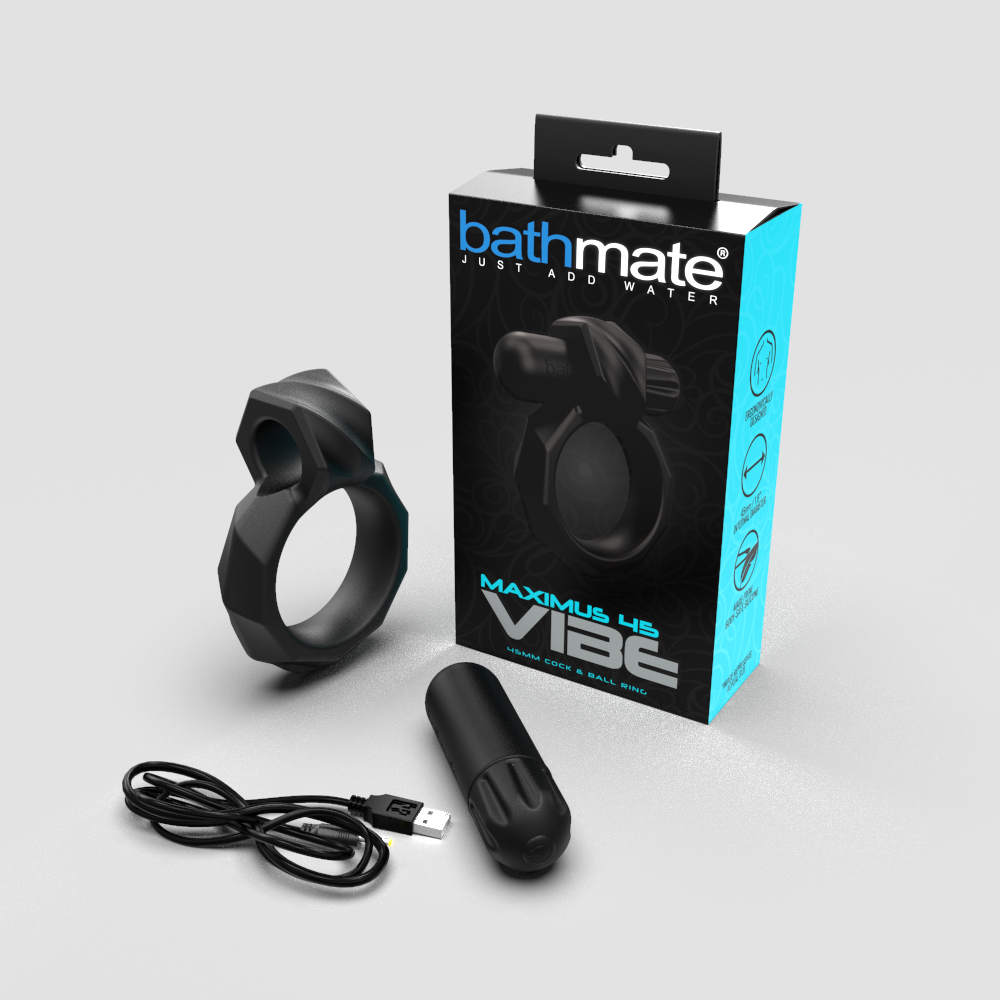 Ерекційне кільце з віброкулею Bathmate Maximus VIBE 45mm, перезаряджається Sex Aura Київ - фото 2