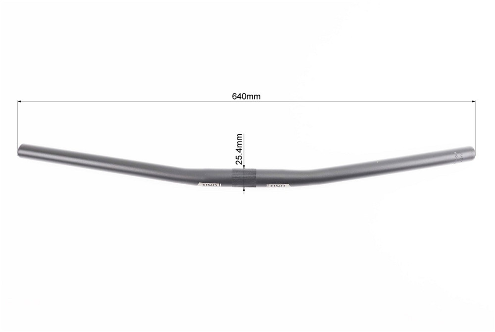 Кермо MTB 25,4х640мм, back sweep 9°, алюмінієве, чорне HB-RB11 Київ - фото 3