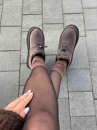 ITTS Угги жіночі ITTS шоколадні плащівка з натуральним мехом висота подошви 4/5 см розмір 38 41 Коломыя