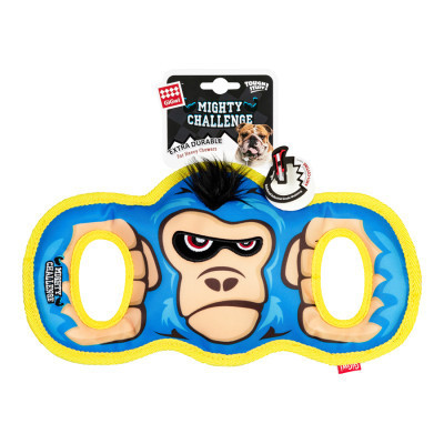 Игрушка для собак GiGwi Mighty Challenge Горилла с пищалкой 34 см (2234) Винница - изображение 2