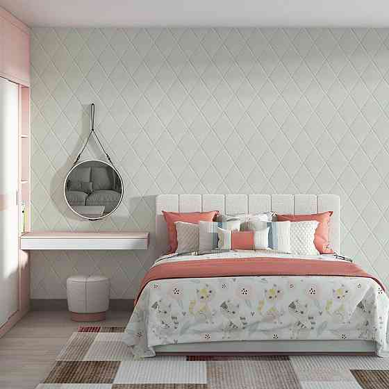 Самоклеюча декоративна настінно-стельова 3D панель Ромби під шкіру 700х700х6мм (161) SW-00000221 Дніпро