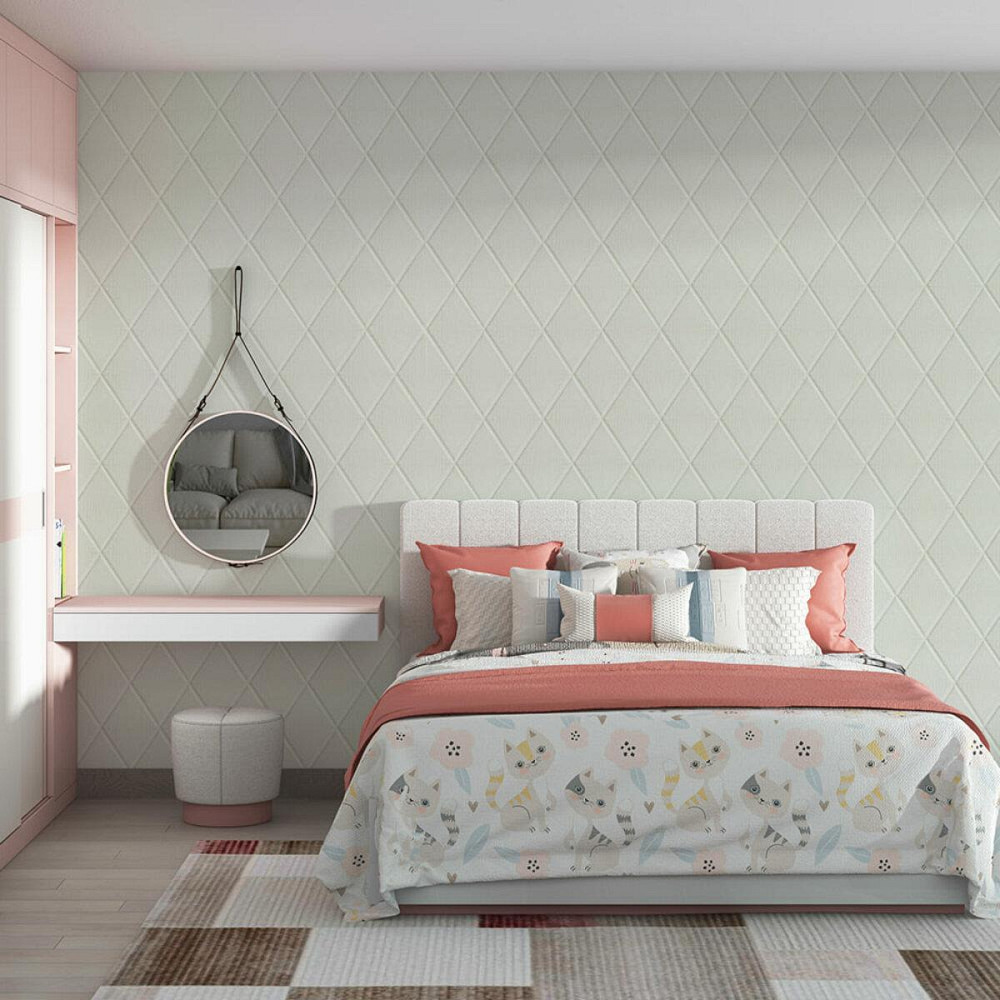 Самоклеюча декоративна настінно-стельова 3D панель Ромби під шкіру 700х700х6мм (161) SW-00000221 Дніпро - фото 6