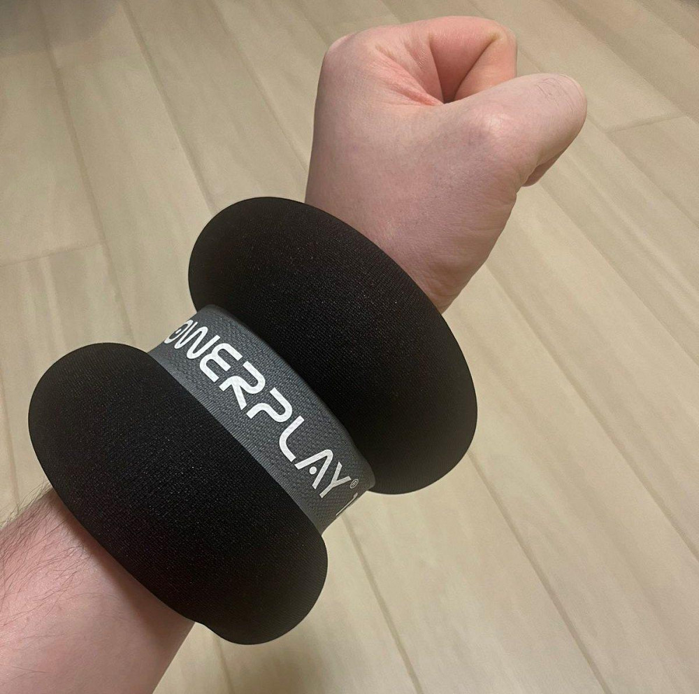 Обважнювачі-манжети для ніг та рук PowerPlay PP-4349 Ankle/Wrist Weights (2шт.*1 kg) (пара) Чорні Кам'янське - фото 7