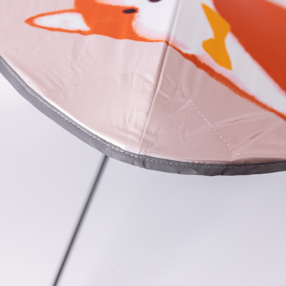 Зонт детский механический элегантный с принтом прочный надежный из полиэстера диаметр 90 см Бежевый HP-23-13BE Киев - изображение 4