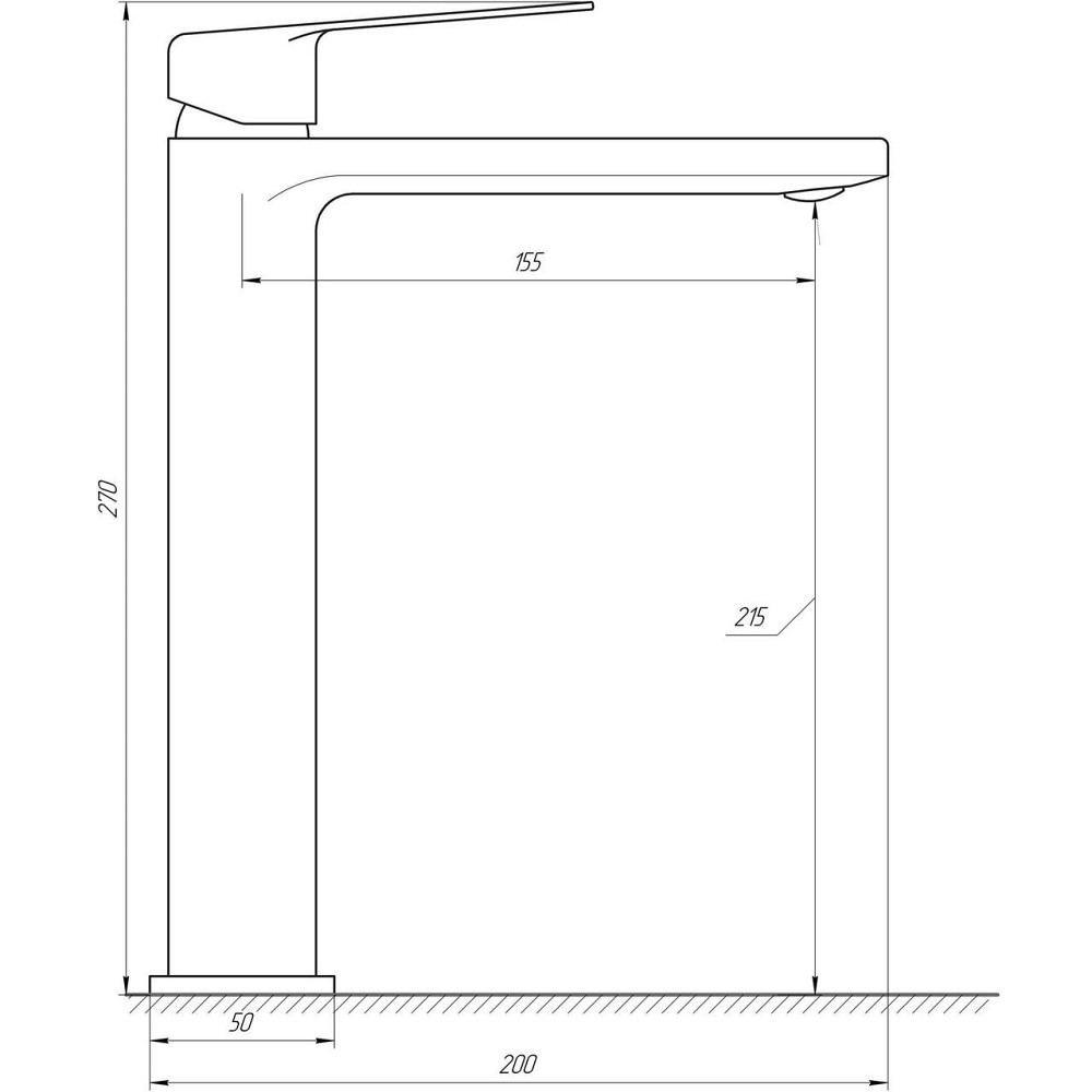 Смеситель для умывальника TOPAZ ODISS TO 18203-H52-BL Киев - изображение 6