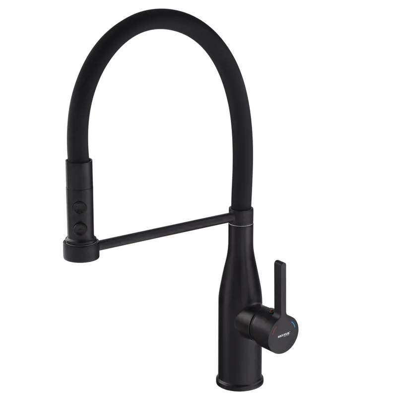 Кухонний змішувач Mixxus Premium Summer 017 чорний REFL.BLACK MI6961 Харків - фото 1