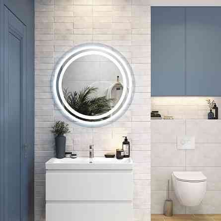 Дзеркало UNIO MRR-09 RND-S 700 x 700 mm LED FL з сенсором Тернопіль