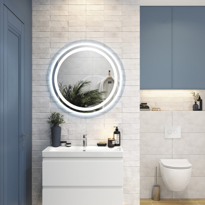 Дзеркало UNIO MRR-09 RND-S 700 x 700 mm LED FL з сенсором Тернопіль - фото 5