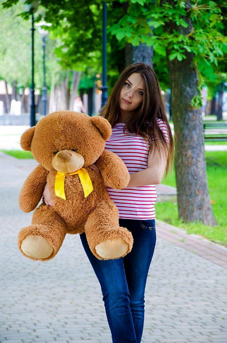 М'яка  іграшка подарунок на 8 березня плюшевий ведмедик Бойд 100 см Коричневий Тернопіль - фото 3