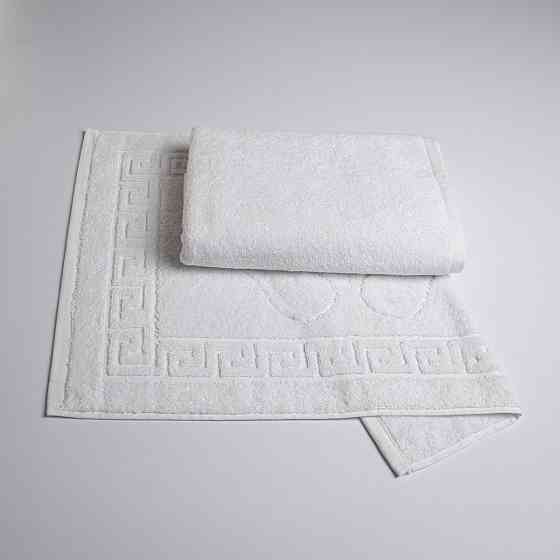 Набір готельних махрових рушників 2шт GM Textile 50х70см, 70х140см (Білий) Суми